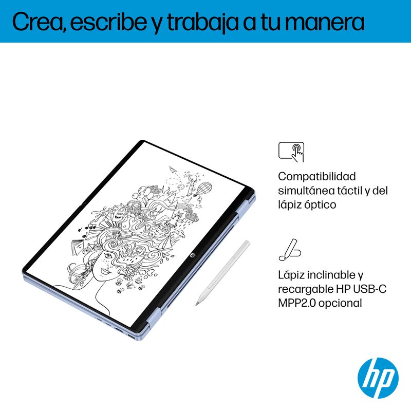 PORTATIL HP X360 INTEL OMNIBOOK 5 FLIP 14 CORE I5-1334U, 16GB, 512GB SSD, 14" TACTIL , W11 - Imagen 9 de 18