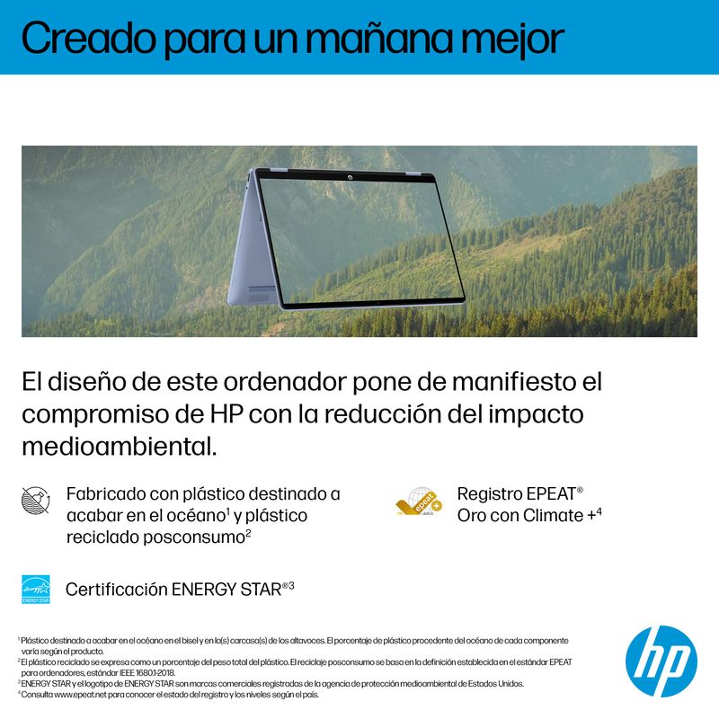 PORTATIL HP X360 INTEL OMNIBOOK 5 FLIP 14 CORE I5-1334U, 16GB, 512GB SSD, 14" TACTIL , W11 - Imagen 10 de 18