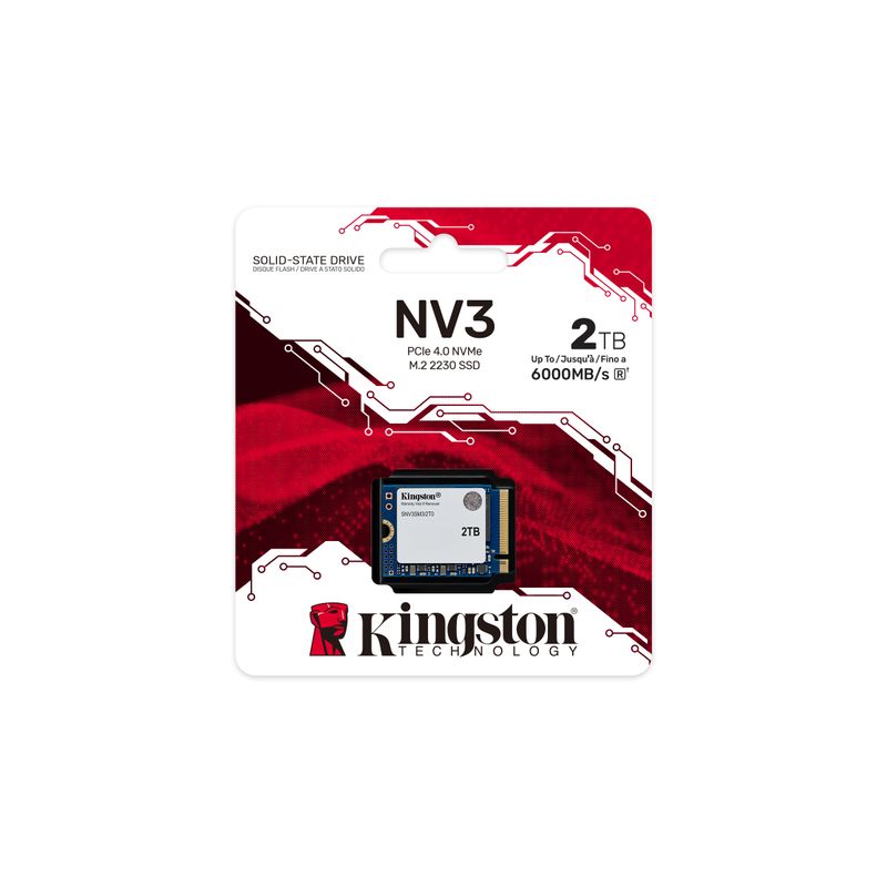 KINGSTON 2000G NV3 M.2 2230 NVMe SSD SSD 2000GB M.2 6000MB/s PCI Express 4.0 NVMe - Imagen 4 de 5