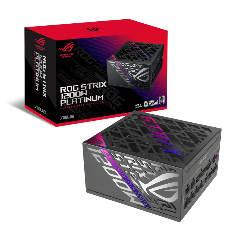 Fuente Alimentación 1200W Asus ROG ROG-STRIX-1200P-GAMING 80 PLUS Platinum Fully-Modular Negro - Imagen 16 de 17