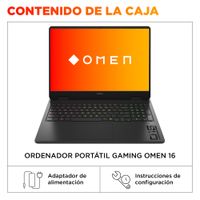 Miniatura 7 de PORTATIL HP OMEN 16-AM0037NS U7-255H 32GB 1TB SSD RTX5060 16"FHD FREEDOS