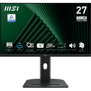 MSI MONITOR PRO MP275PG. 27" IPS PLANO. 1920x1080. 100Hz. NEGRO