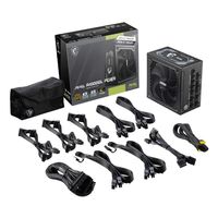 Miniatura 5 de Fuente Alimentación 1000W MSI  MAG A1000GL PCIE5 80 PLUS Gold Fully-Modular Negro