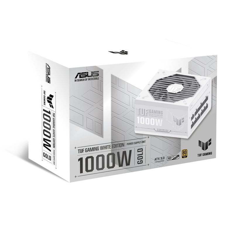 Fuente Alimentación 1000W Asus TUF Gaming 1000W Gold White Edition 80 PLUS Gold Fully-Modular Blanco - Imagen 13 de 13