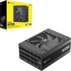 Fuente Alimentación 1200W CORSAIR HX1200 80 PLUS Platinum Fully-Modular Negro