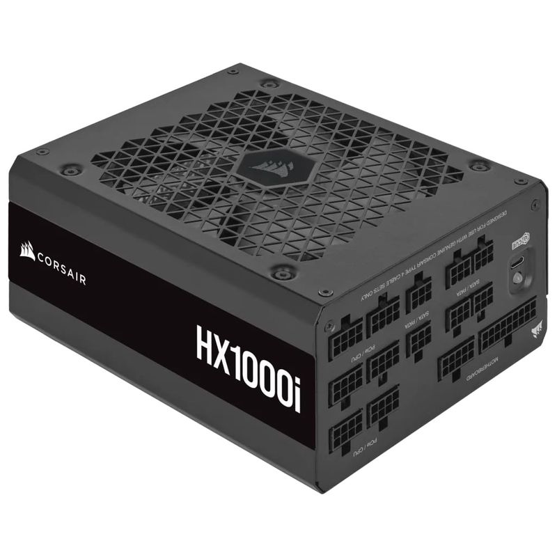 Fuente Alimentación 1000W CORSAIR HXi Series HX1000i 80 PLUS Platinum Fully-Modular Negro - Imagen 3 de 4