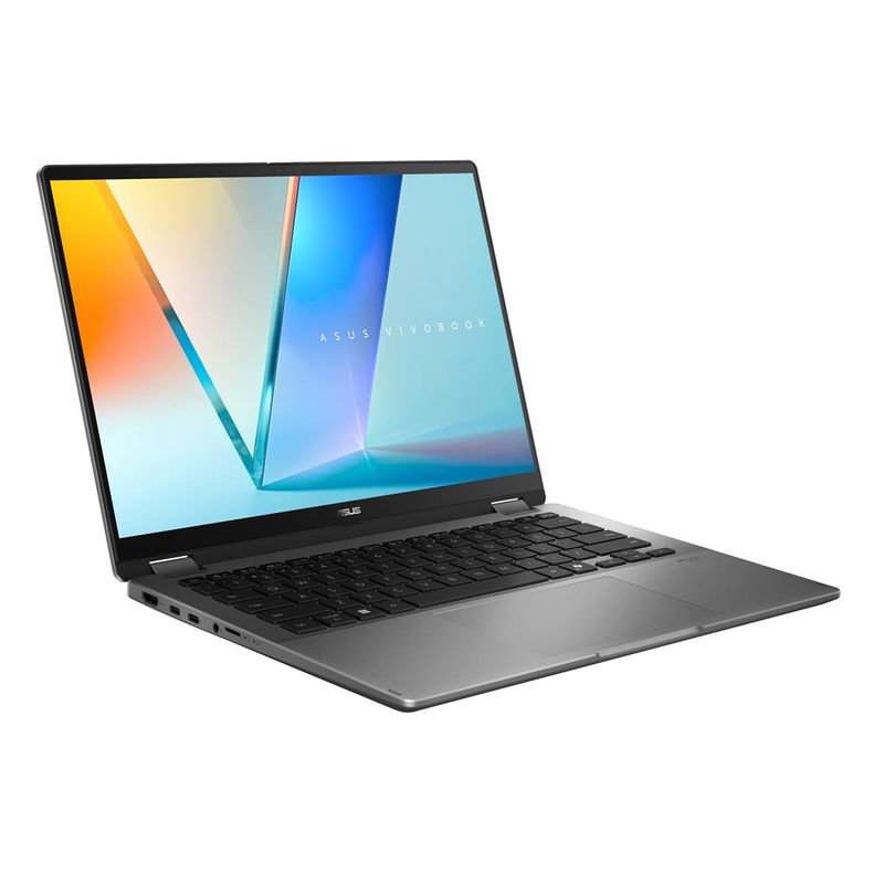 PORTATIL ASUS VIVOBOOK 14 FLIP OLED TP3407SA-QL065W. 14" WUXGA. INTEL CORE ULTRA 7 258V. ARC GRAPHICS 140V. 32GB RAM, 1TB SSD. W11 HOME. GRIS - Imagen 8 de 16