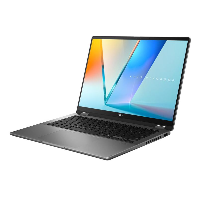 PORTATIL ASUS VIVOBOOK 14 FLIP OLED TP3407SA-QL065W. 14" WUXGA. INTEL CORE ULTRA 7 258V. ARC GRAPHICS 140V. 32GB RAM, 1TB SSD. W11 HOME. GRIS - Imagen 9 de 16