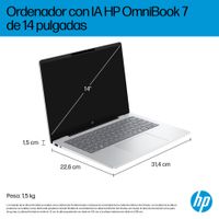 Miniatura 8 de PORTATIL HP OMNIBOOK 7 14 ULTRA 5-225U - EVO, 16GB, 1TB SSD, 14" , W11