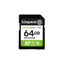 KINGSTON 64GB SDXC CANVAS SELECT PLUS GEN3 100MB/S C10 UHS-I U1 V10