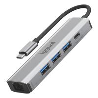 Miniatura 2 de iggual Hub tipo C 5 puertos 3xUSB + RJ45 + tipo C