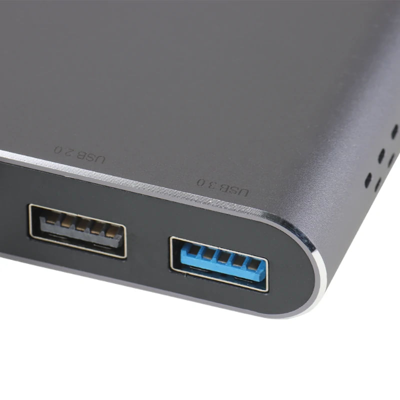 iggual Hub C 8 en 1 2xHDMI 2xUSB 2xSD RJ45 PD100W - Imagen 4 de 5