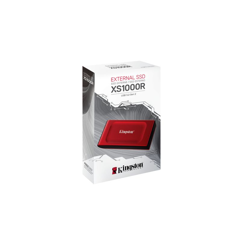 DISCO DURO EXTERNO 1TB KINGSTON SSD ROJO XS1000 - Imagen 6 de 11