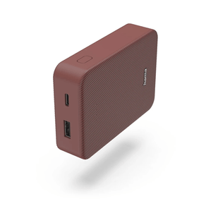 POWERBANK HAMA COLOR 10 10000mAh 1xUSB-C 1xUSB-A COLOR ROJO
