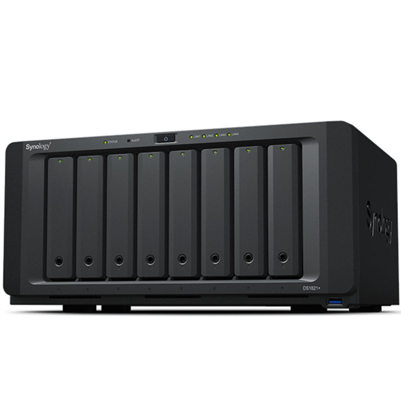 DS1821+ 8BAY 22GHZ QC 4GB DDR4 4X GBE 4X USB 3.2 2 - Imagen 1 de 8