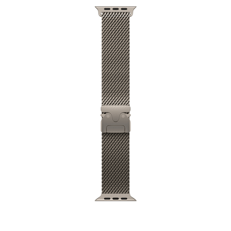 49mm Natural Titanium Milanese Loop - Large - Imagen 1 de 4