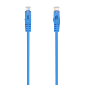 AISENS Cable de Red Latiguillo RJ45 LSZH Cat.6A 500 Mhz UTP AWG24, Azul, 25CM