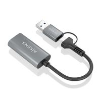 Miniatura 4 de AISENS Conversor Aluminio USB A USB C A HDMI 1080P 60Hz  USB A M USB C M HDMI H  Gris  15cm