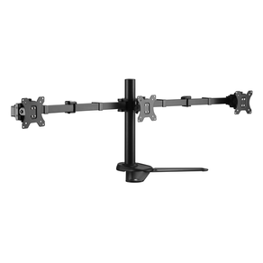 SOPORTE PANTALLA SOBREMESA 13"-27" DOBLE BRAZO SOPORTA 3 MONITORES VESA STANDARD HASTA 8KG