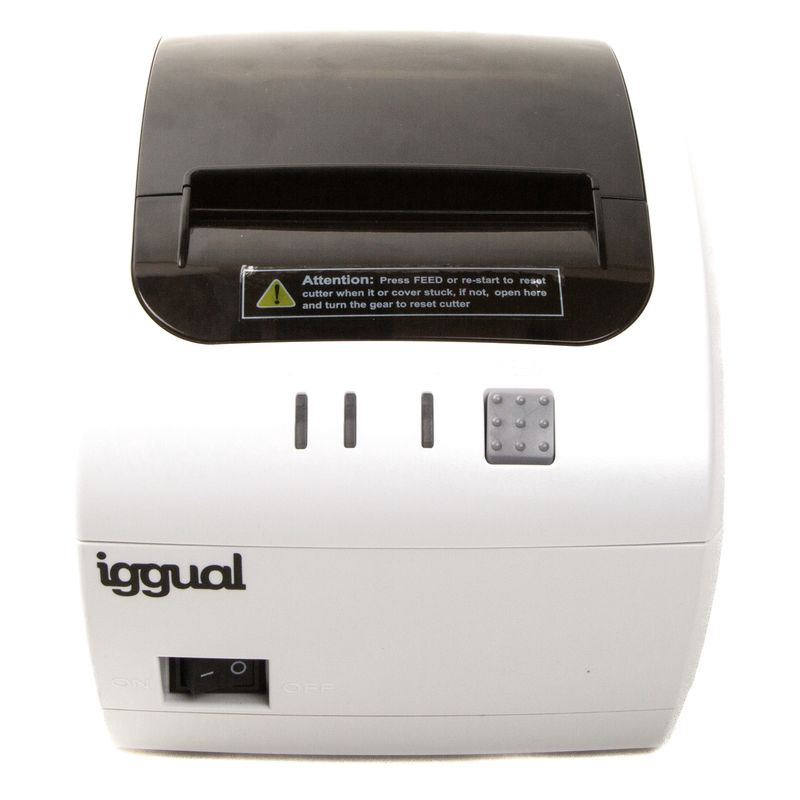 iggual Impresora térmica TP EASY 80W USB+RJ11 blan - Imagen 3 de 10
