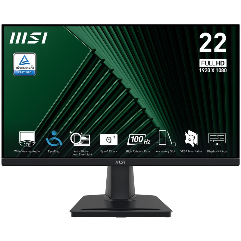 MSI PRO MP225V Pro 21.45" LCD VA Full HD HDMI VGA - Imagen 2 de 12