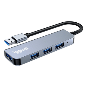 iggual Hub USB-A 3.0 x 4 puertos HUB-A-4p