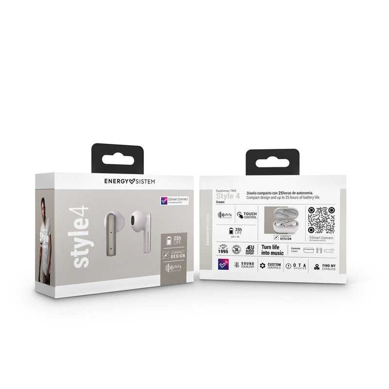 AURICULARES WIRELESS STYLE 4 CREAM - Imagen 7 de 7
