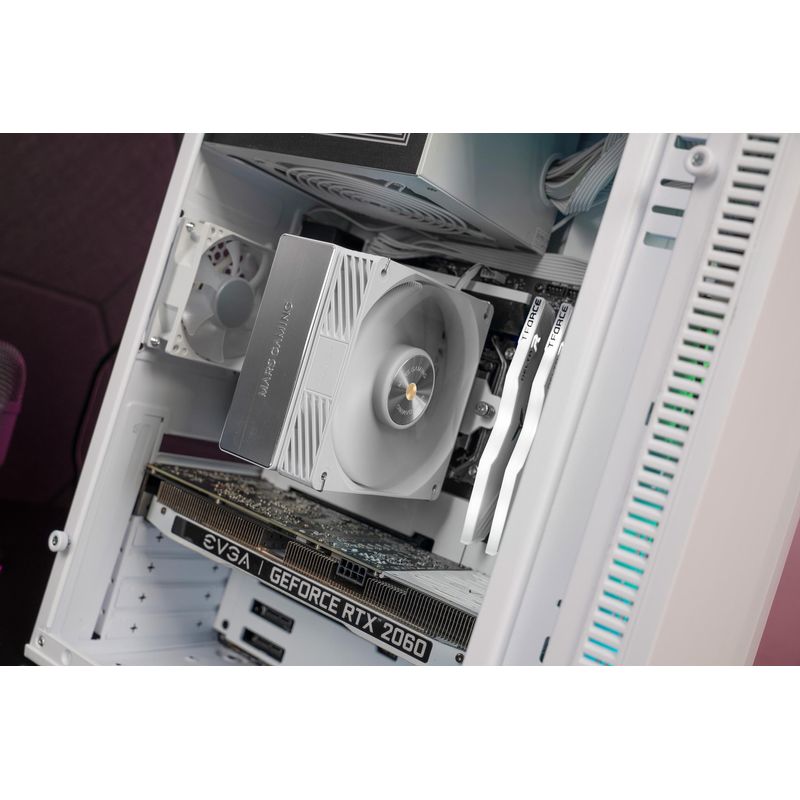 VENTILADOR CON DISIPADOR DE CPU MARS GAMING MCPUX4W BLANCO PWM SI 120mm TDP 230W - Imagen 12 de 12