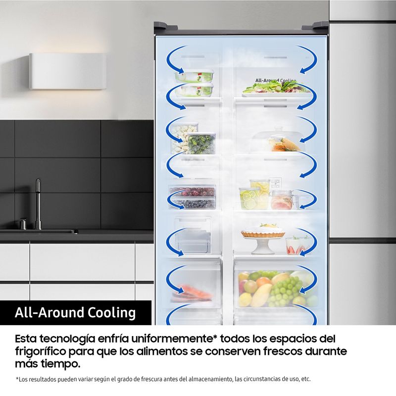 FRIGORIFICO AMERICANO SAMSUNG RS80F64KDTEF NOFROST D INOX - Imagen 7 de 9