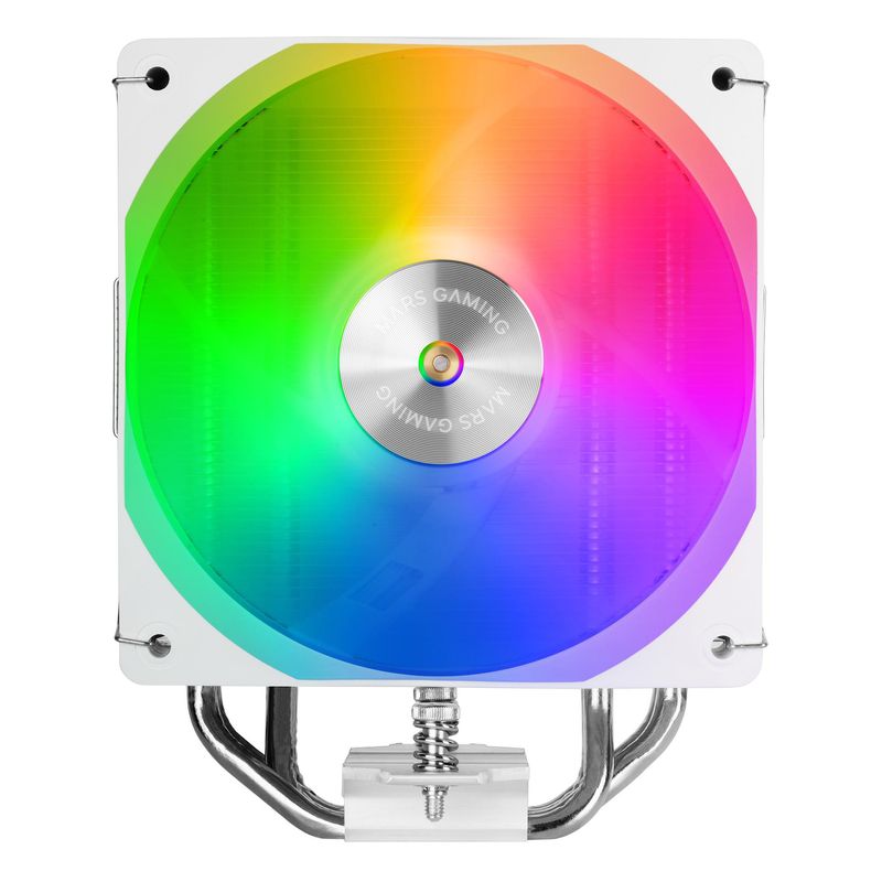VENTILADOR CON DISIPADOR DE CPU MARS GAMING MCPUX4ARGB BLANCO ARGB PWM SI 120mm TDP 220W - Imagen 4 de 6