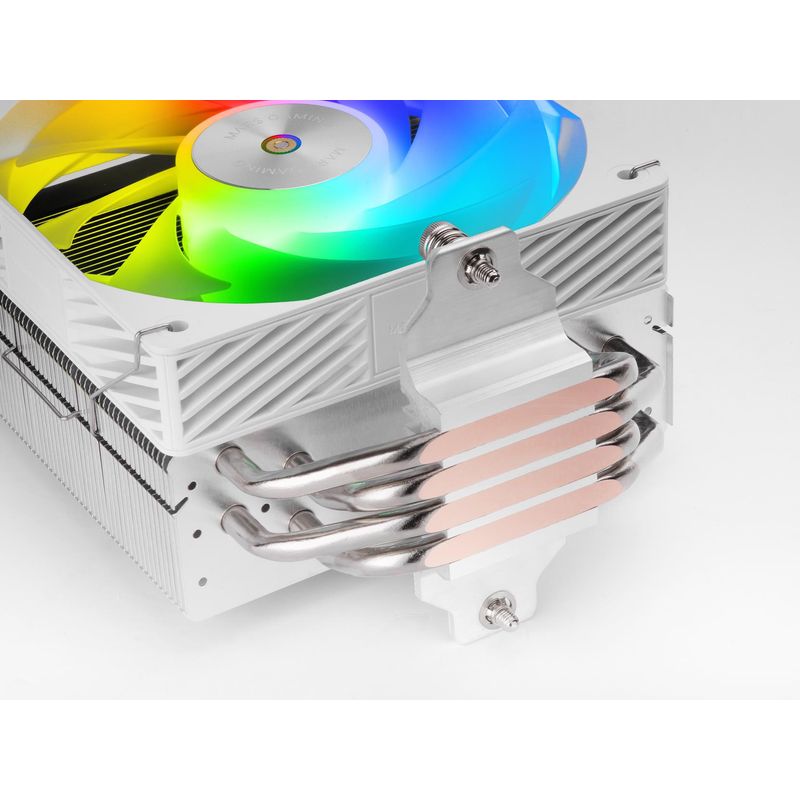 VENTILADOR CON DISIPADOR DE CPU MARS GAMING MCPUX4ARGB BLANCO ARGB PWM SI 120mm TDP 220W - Imagen 6 de 6