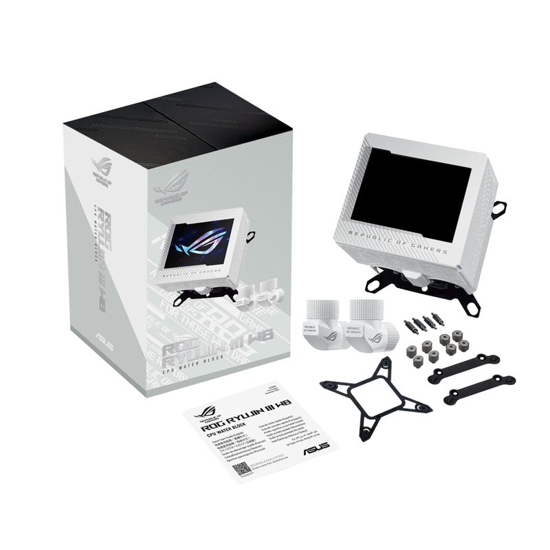 SISTEMA DE REFRIGERACION LIQUIDA ASUS PARA CPU ROG RYUJIN III WB WHT (BLANCO) - Imagen 7 de 13