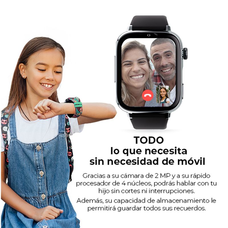 SaveFamily SaveWatch Plus 2 Reloj Inteligente para ni os 4G Esfera Blanca correa silicona Lollipop - Imagen 5 de 9