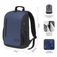 Miniatura 5 de MOCHILA PORTATIL 15,6´´ SUBBLIM NOMAD XPAND AIR AZUL