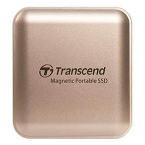 DISCO SSD EXTERNO 1TB TRANSCEND MAGNETICO (MaGSAFE) USB-C READ/WRITE 2000MB/s COLOR DORADO