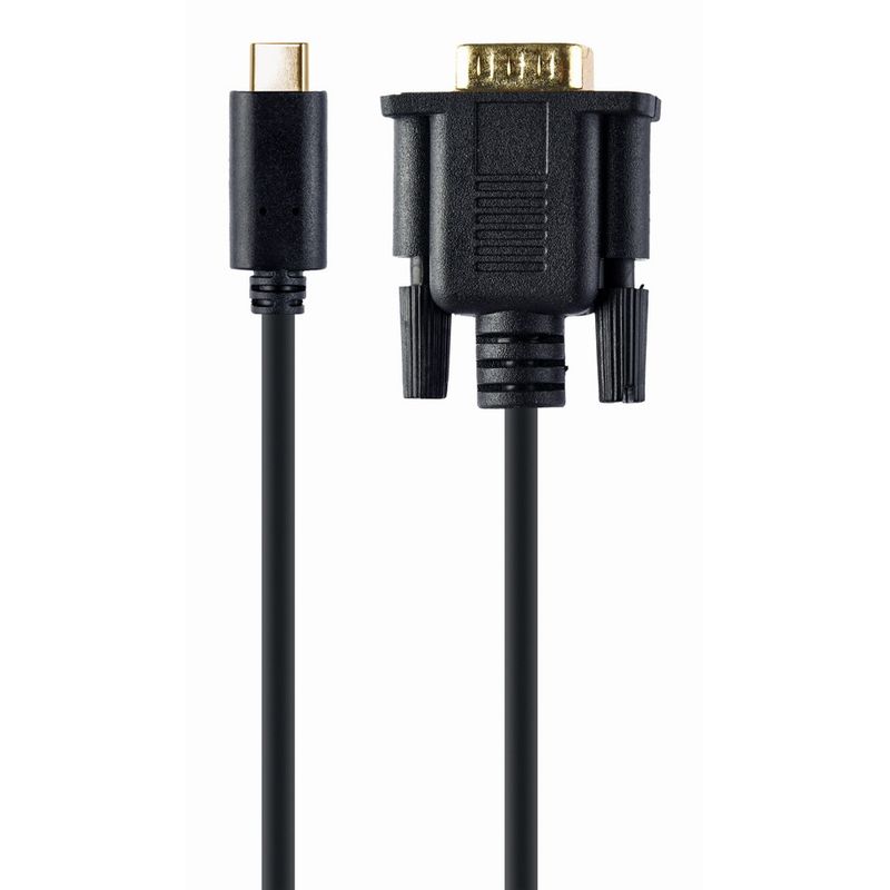 ADAPTADOR USB C A VGA M 2 M NEGRO BLISTER - Imagen 2 de 3