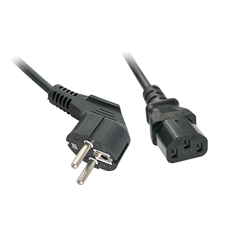 5M SCHUKO ANGLED TO C13 MAINS CABLE - Imagen 1 de 2