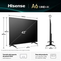 Miniatura 4 de HISENSE 43"  43A6Q LED 4K Ultra HD