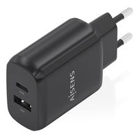 Miniatura 3 de CARGADOR AISENS GAN 30W, 1XUSB-C PD3.0 QC4.0, 1XUSB-A QC3.0, NEGRO