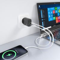 Miniatura 6 de CARGADOR AISENS GAN 30W, 1XUSB-C PD3.0 QC4.0, 1XUSB-A QC3.0, NEGRO