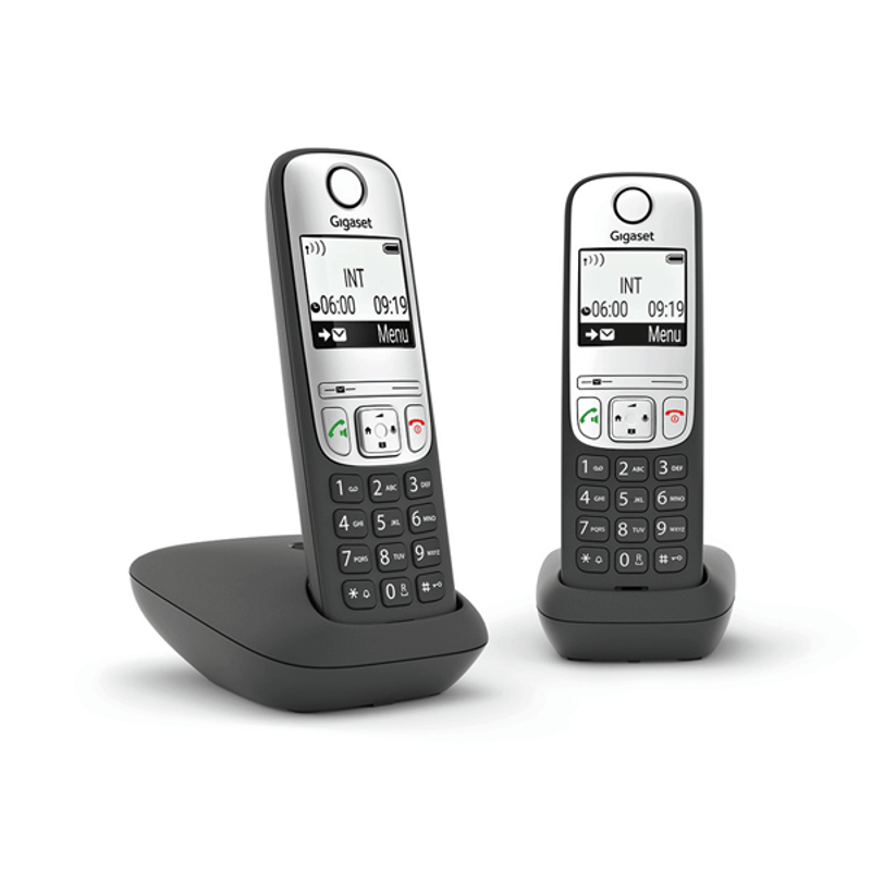 TELEFONO GIGASET A690 DUO IBERIA NEGRO - Imagen 1 de 3