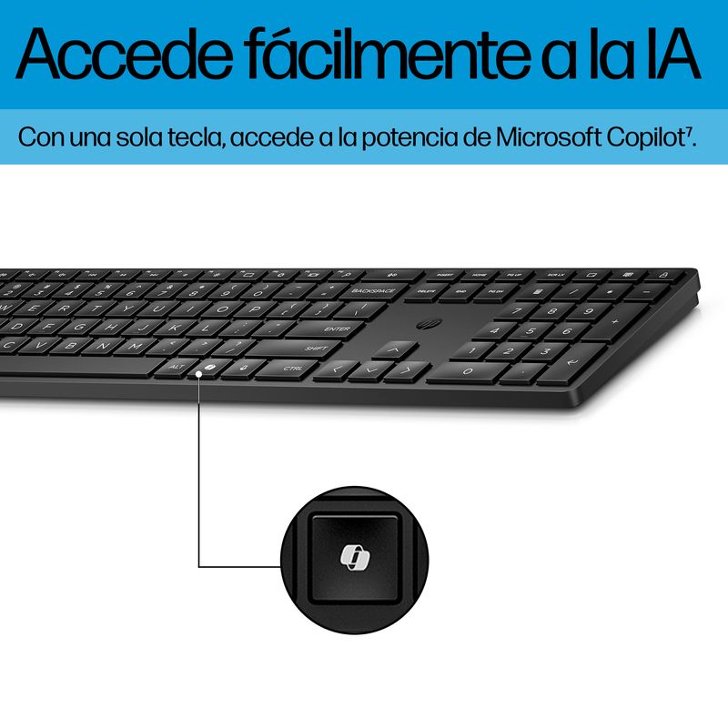 COMBO HP 655 TECLADO + RATON INALAMBRICOS - Imagen 5 de 6