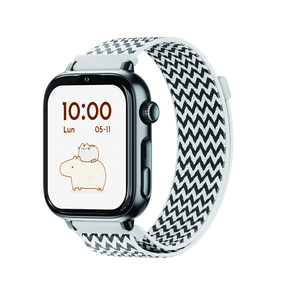 SaveFamily SaveWatch Plus 2 Reloj Inteligente para ni  os 4G Esfera Negra correa Tela ZigZag