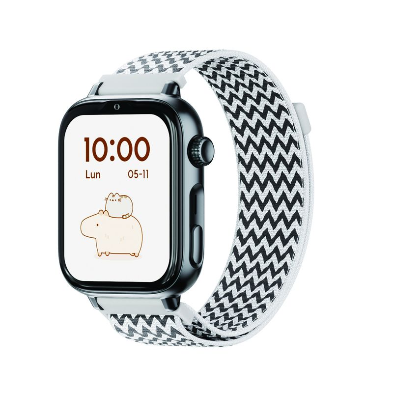 SaveFamily SaveWatch Plus 2 Reloj Inteligente para ni os 4G Esfera Negra correa Tela ZigZag - Imagen 2 de 11