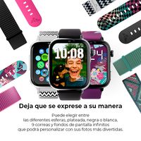 Miniatura 9 de SaveFamily SaveWatch Plus 2 Reloj Inteligente para ni  os 4G Esfera Negra correa Tela ZigZag