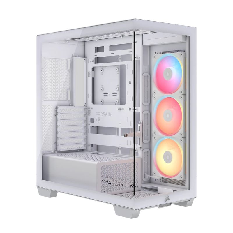 CORSAIR Midi Tower 3500X LXR LINK TG Blanco - Imagen 2 de 2