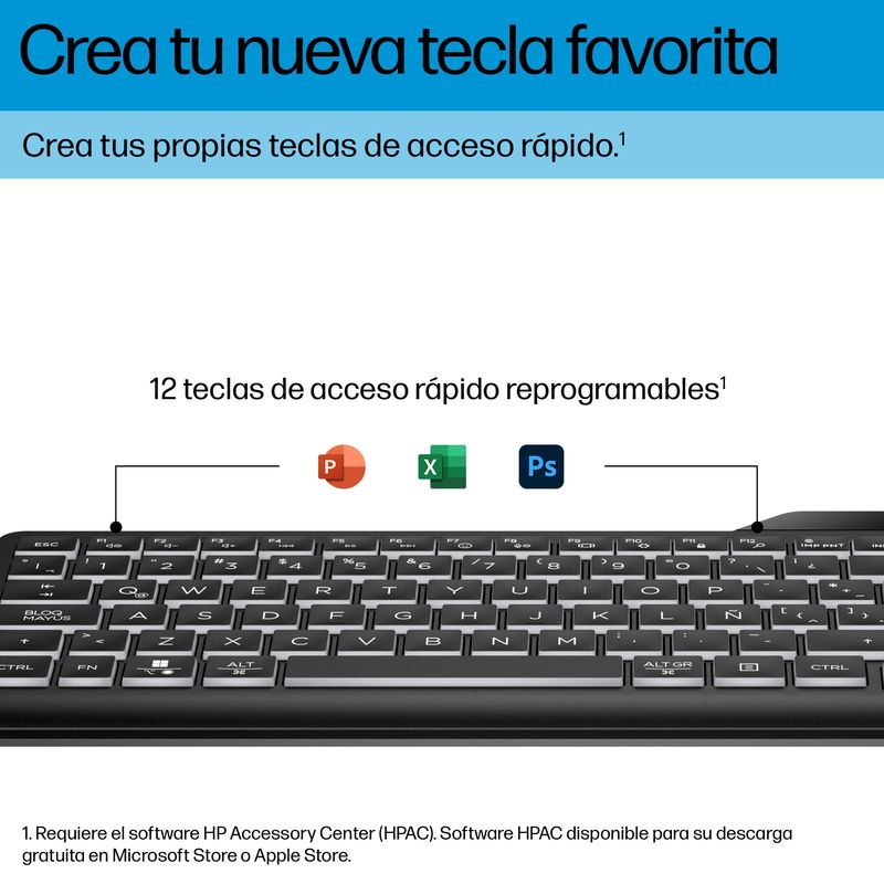 TECLADO HP 405 MULTIDISPOSITIVO RETROILUMINADO - Imagen 8 de 13