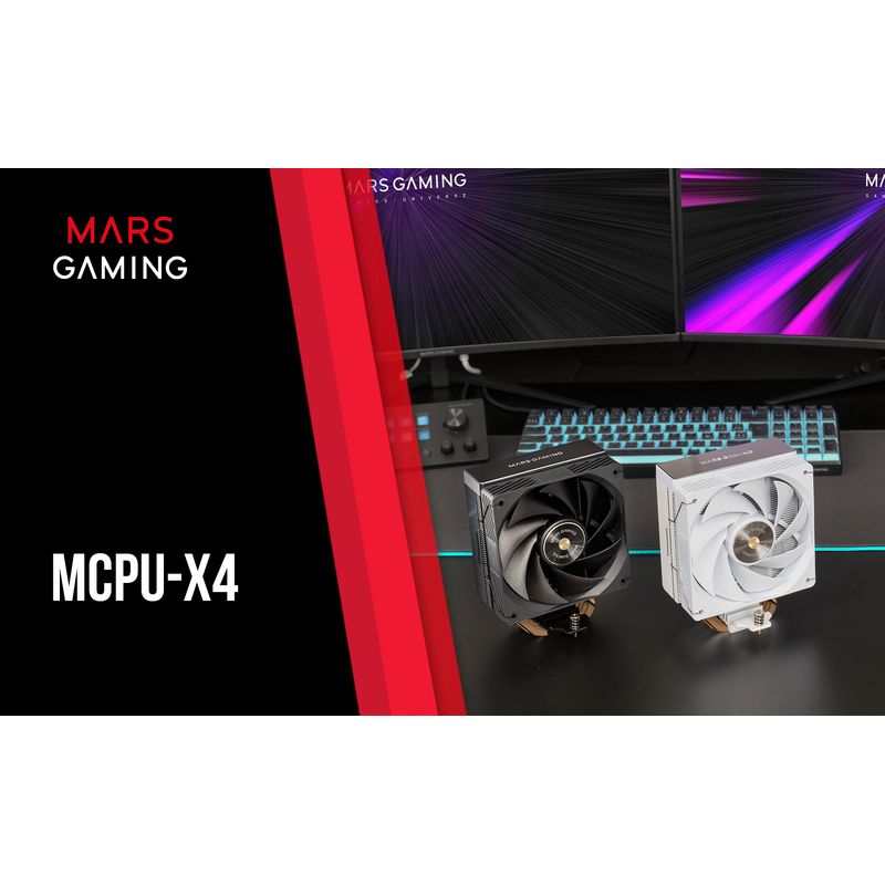 MARS GAMING Ventilador MCPU-X4 120MM 220W Negro - Imagen 6 de 13