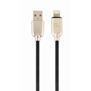 CABLE DE DATOS Y CARGA GEMBIRD 8 PINES DE CAUCHO PREMIUM, 1 M, NEGRO