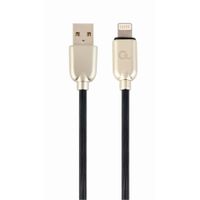 Miniatura 2 de CABLE DE DATOS Y CARGA GEMBIRD 8 PINES DE CAUCHO PREMIUM, 1 M, NEGRO